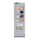 12 Cu. ft. Commercial Freezer with Glass Door in White - Manual Defrost (KM-FMD12WGD)